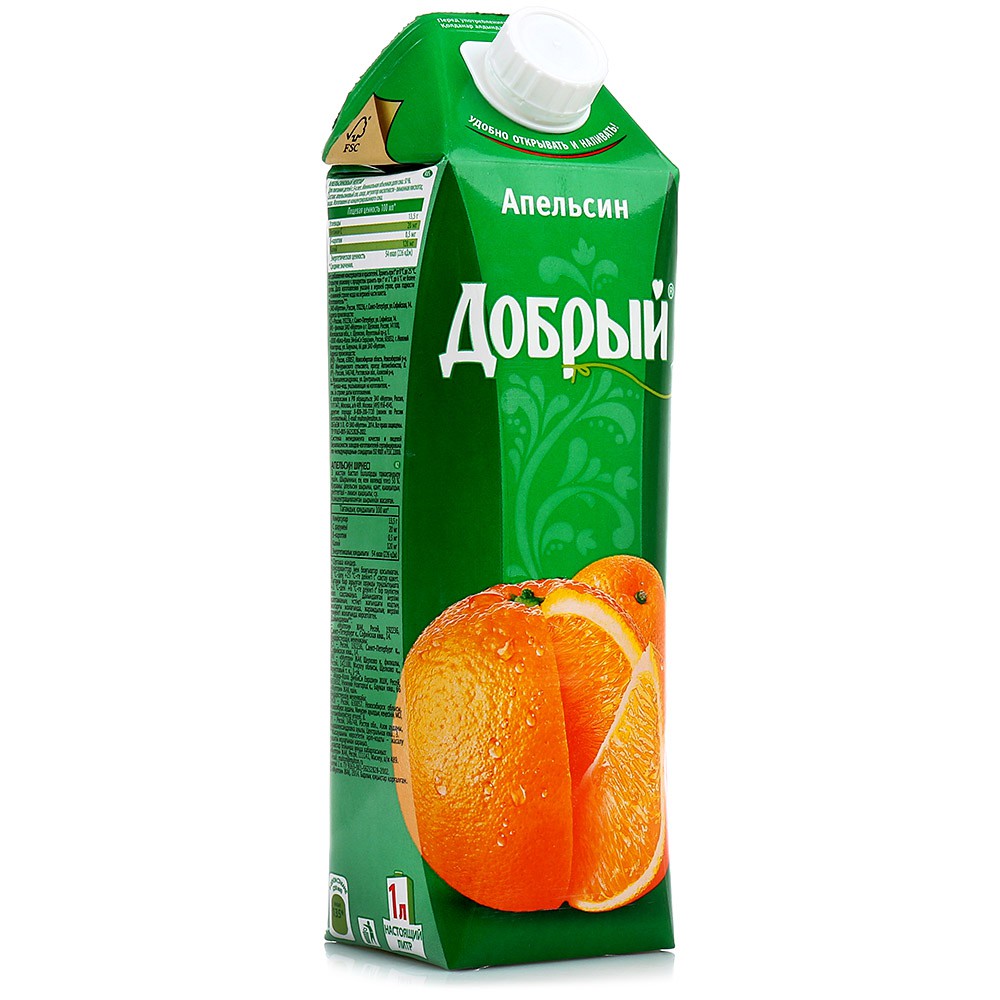 Сок "Добрый" Апельсин 1л